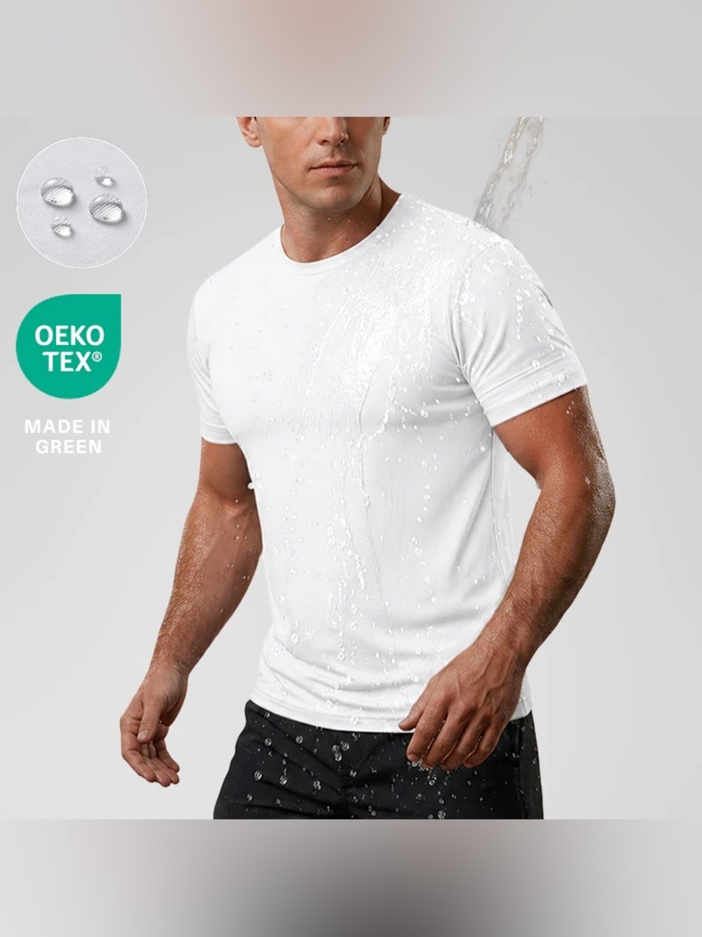 Tex: Tale FRESH Stain-Repel Signature Tee Classic Men's Water-Resistant